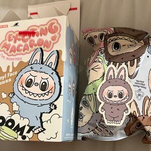 100% Authentic Labubu Open Box - Exciting Macaron (Sesame Bean)